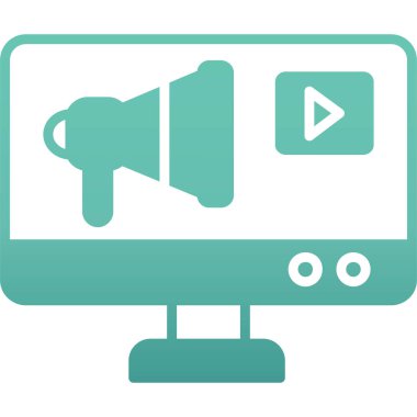 video kamera ikonu vektör illüstrasyonu