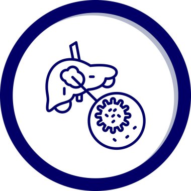 Bir atın mavi simgesinin vektör çizimi