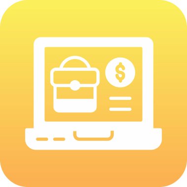 İnternetten alışveriş. Web simgesi