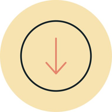 ok simgesi vektör illüstrasyonu