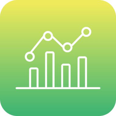 güzel istatistik vektör çizgisi simgesi