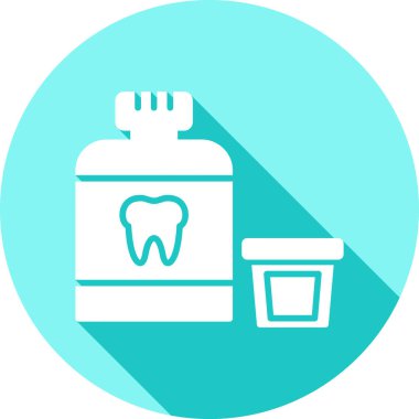 Diş ikonu, vektör illüstrasyonu