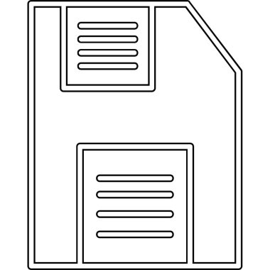 Belge simgesi, vektör illüstrasyonlu dizin