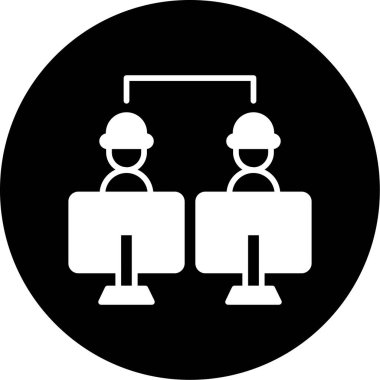 İş ve finans simgesinin vektör illüstrasyonu