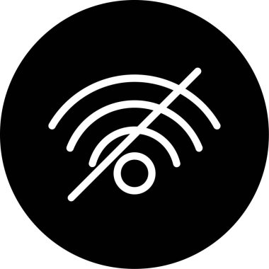 Wi-Fi simgesinin vektör illüstrasyonu