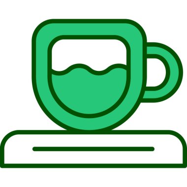 kahve simgesi, vektör illüstrasyonu