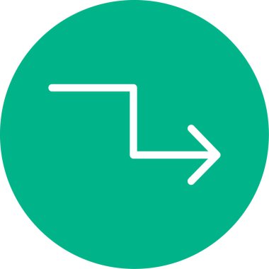 ok simgesinin vektör illüstrasyonu