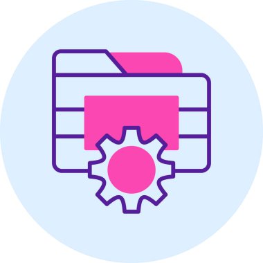 klasör simgesi. vektör illüstrasyonu