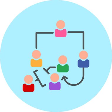 İnsan simgesinin vektör illüstrasyonu