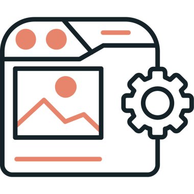 mobil uygulama vektör simgesi modern basit vektör çizimi