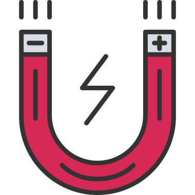 Mıknatıs Web simgesi basit illüstrasyon