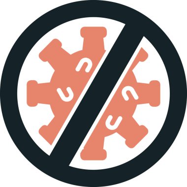 Yasak simge, vektör illüstrasyonu