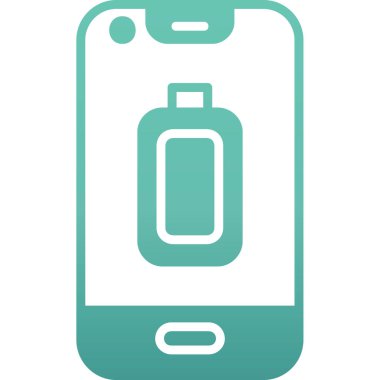 Tıbbi şişe vektör çizimine sahip akıllı telefon