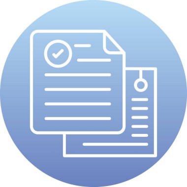 belge simgesi vektör illüstrasyonu