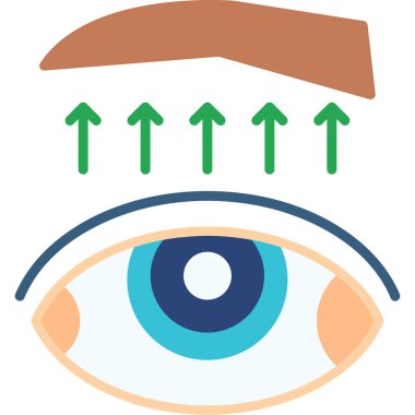 Göz. Web simgesi basit illüstrasyon