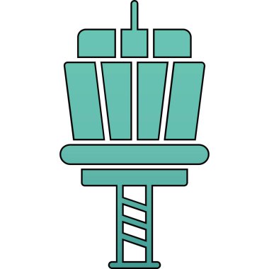 Bayrak. Web simgesi basit illüstrasyon