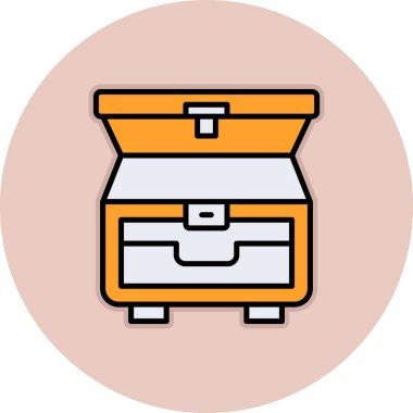 Kahve makinesi simgesi renk ana hatları vektörü