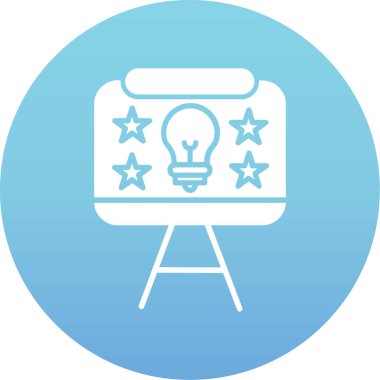 ampul simgesi, vektör illüstrasyonu