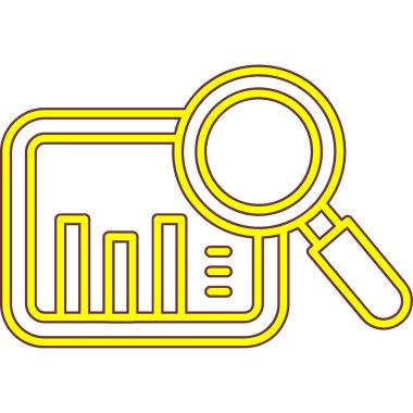 Büyüteç simgesini vektör çizim