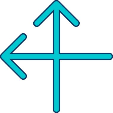 Yön. Web simgesi basit illüstrasyon