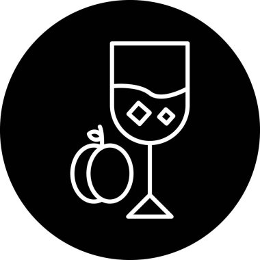 şarap ikonu vektör illüstrasyonu