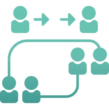 hiyerarşi düz vektör simgesi