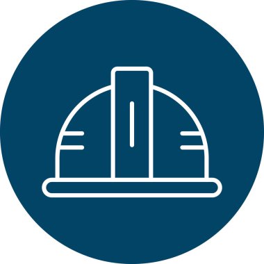 vektör inşaat kask simgesi