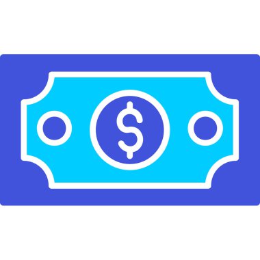 Dolar banknot vektör simgesi