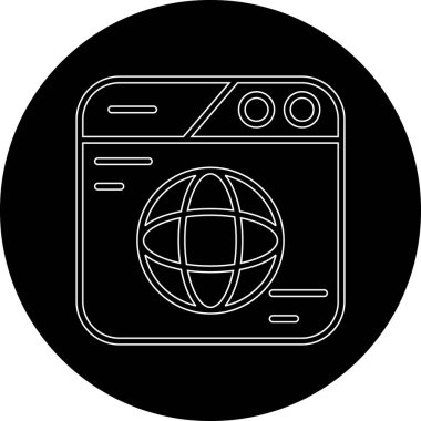 Vektör illüstrasyonu, simge ögesi arkaplanı