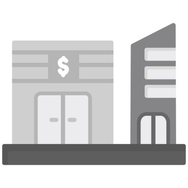 Office Building web simgesi, vektör illüstrasyonu