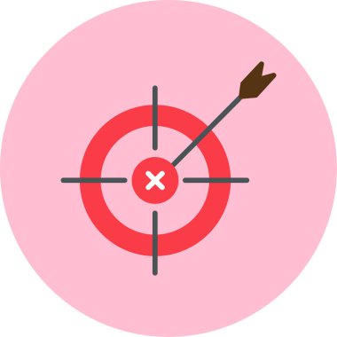 Hedef. Web simgesi basit illüstrasyon