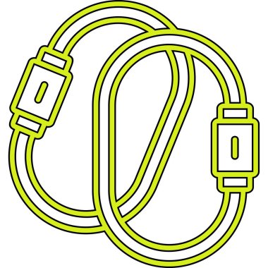 Bir ipin vektör illüstrasyonu