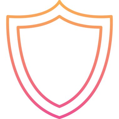 kalkan ikon vektör illüstrasyonu