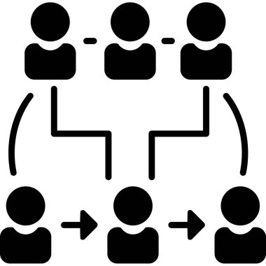 Ağ vektör satırı simgesi