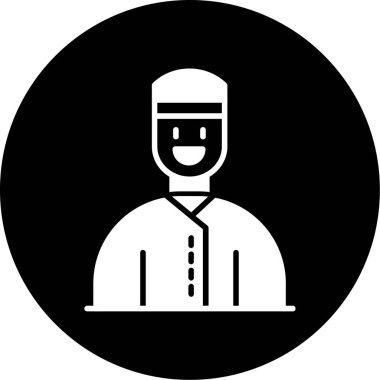 Maskeli bir adamın vektör çizimi