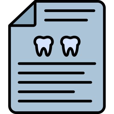 Dişçi dişi. Basit resimleme