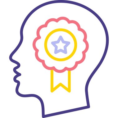 Bir fikrim var. Web simgesi basit illüstrasyon