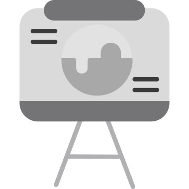 Boya silindiri simgesi, basit tarzı