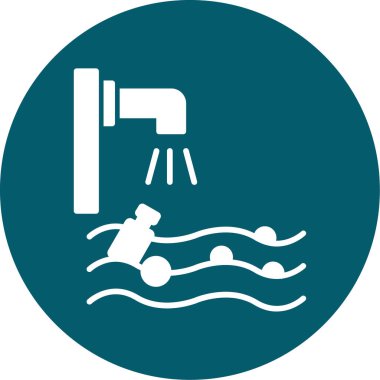 Yüzme havuzu. Web simgesi