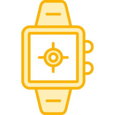 İzle. Web simgesi basit illüstrasyon