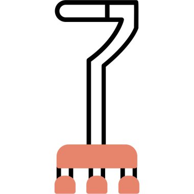 Robot el ikonu. Web için robot vektör simgelerinin özet çizimi