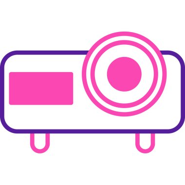 Bir araba simgesinin vektör illüstrasyonu