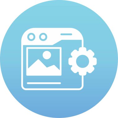 Web tasarım vektörü simgesi