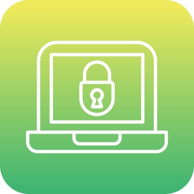 eşsiz parola vektör satırı simgesi