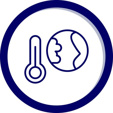 termometre simgesi, vektör illüstrasyonu basit tasarım