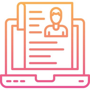 Bir kadın simgesinin vektör illüstrasyonu