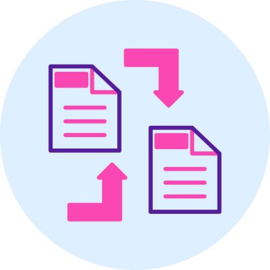 Belge. Web simgesi basit illüstrasyon