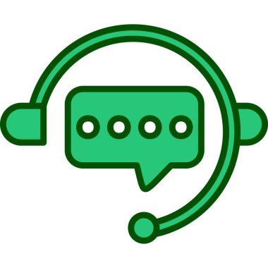 Bir sohbet simgesinin vektör illüstrasyonu