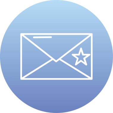 zarf harf simgesi, düz tasarım biçimi