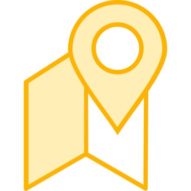 konum haritası konum simgesi ana hat biçiminde